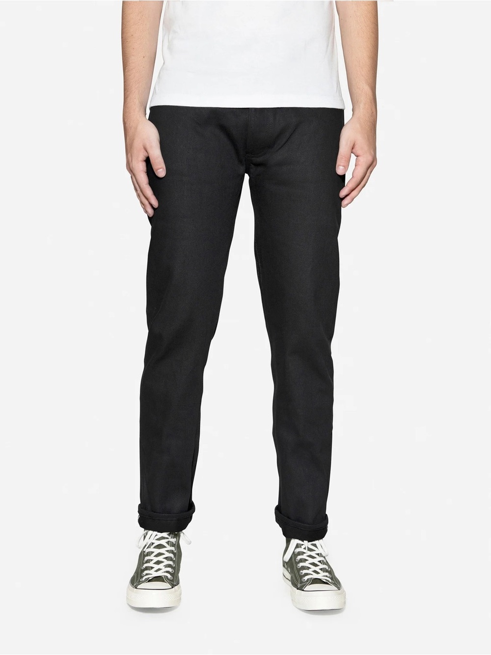 3sixteen CT-220x Classic Tapered Double Black Denim Jeans